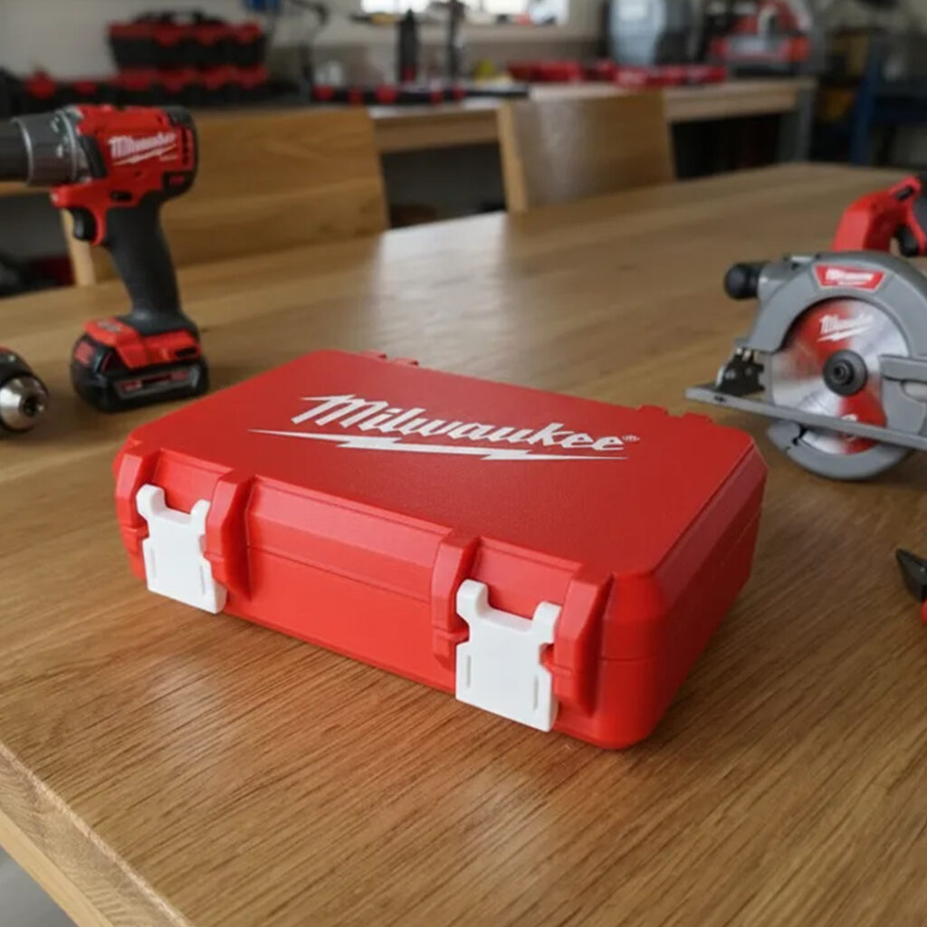 Hộp đựng đồ nghề in 3D màu đỏ - Phụ kiện DIY và Tools cao cấp từ Spacius 3D Lab.